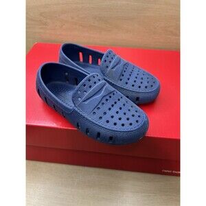 Floafers Unisex-Child Prodigy Toddler Blue Boat Shoe 2890 Size 8 Retail $50